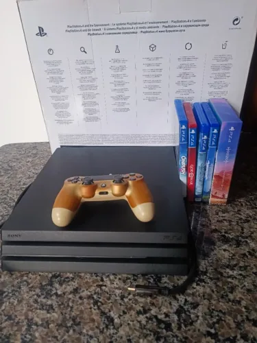 PlayStation 4 pro 1tb com jogos