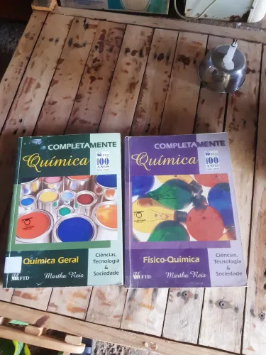 LIVROS COMPLETAMENTE QUÍMICA  ( MARTHA REIS ) VOL 1 E 2 