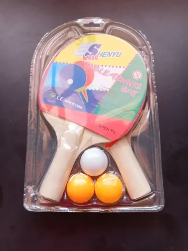 Jogo de raquete e bolas para ping pong