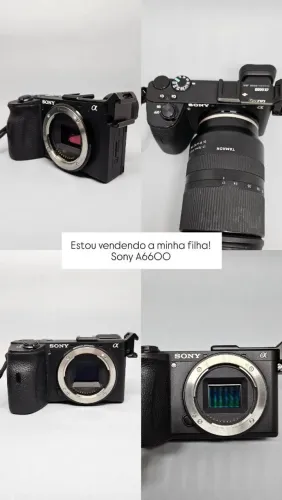 Camera sony A6600 + Lente sigma 16mm F1.4