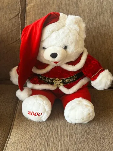 Pelúcia: Urso Polar Papai Noel 45cm - Snowflake Teddy