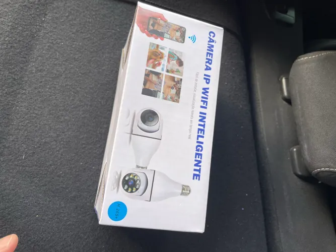 Câmera interna inteligente lampada