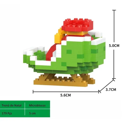 Trenó de Natal blocos de montar - 179 Peças