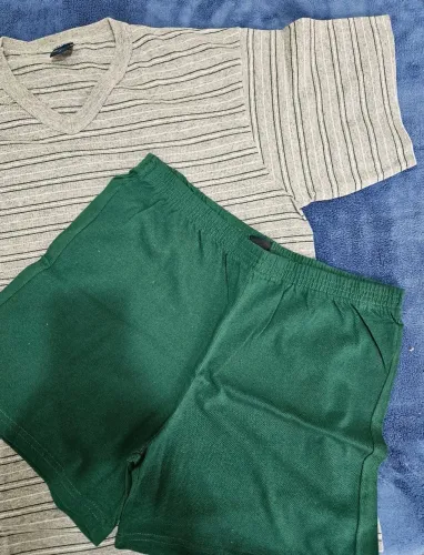Pijama conjunto de camiseta e short, G