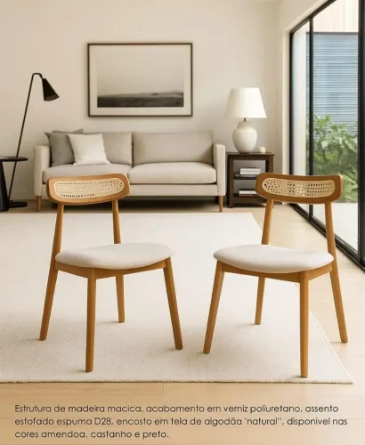 Par de Cadeiras de Jantar Modernas - Design Exclusivo