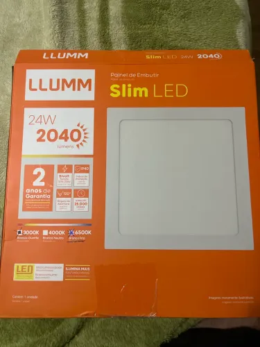 02 Painéis de embutir Slim Led (Valor unitário)