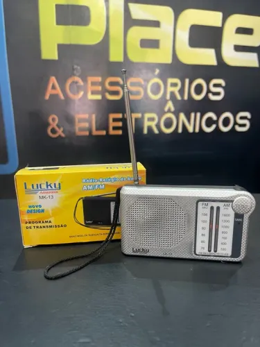 Rádio Relógio AM/FM Lucky MK-13 Novo