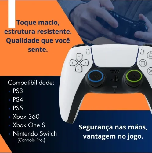 Grip para Controle de Xbox Ps5 Ps4 Ps3 Switch 1