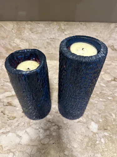 Porta Velas Decorativos Azuis