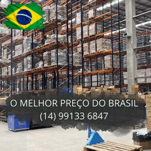 Porta palete estrutura de aço para controle de estoque