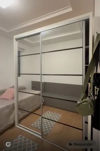 Guarda roupas modulado espelhado - Dalla Costa