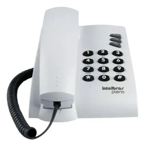 Telefone com fio Pleno Preto Intelbras