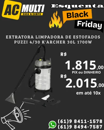 Extratora Limpadora de Estofados Puzzi 4/30 k'archer 30L 1700w