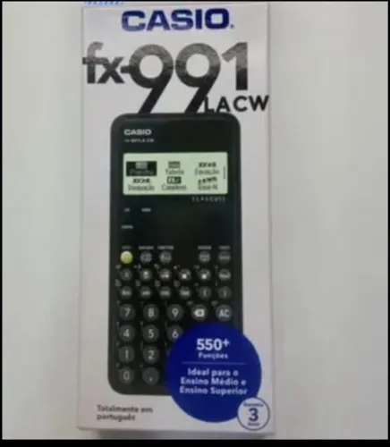 Calculadora científica Casio Fx-991 La Cw Padrão - 550 Funções