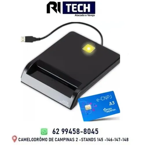 Leitora Cartão Smart Card Certificado Digital Usb 