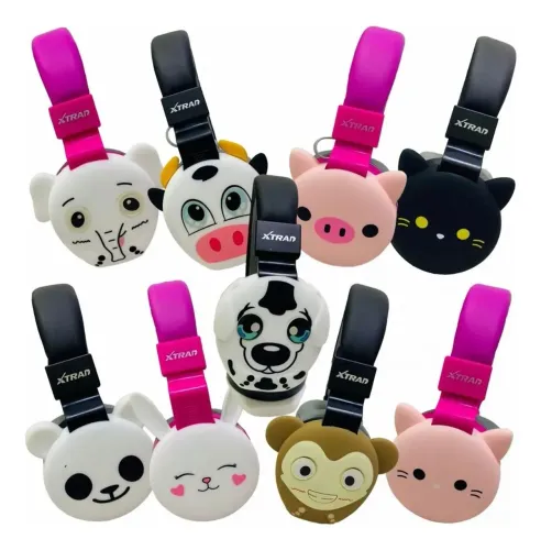 Fone De Ouvido Infantil Bluetooth Microfone Sd Fm Animais