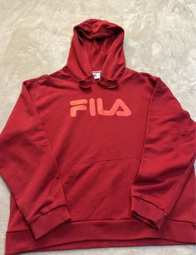 moletom vermelho fila GG