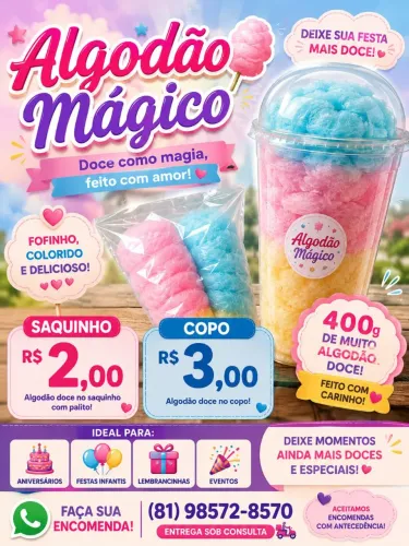 Algodão doce 2,00