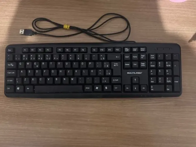 Teclado Multilaser USB ABNT2 com Fio - Funcionando Perfeitamente