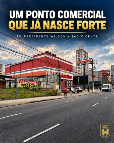 TERRENO COMERCIAL PARA LOCAÇÃO 400 M² | 20 X 20 METROS | SÃO VICENTE/SP