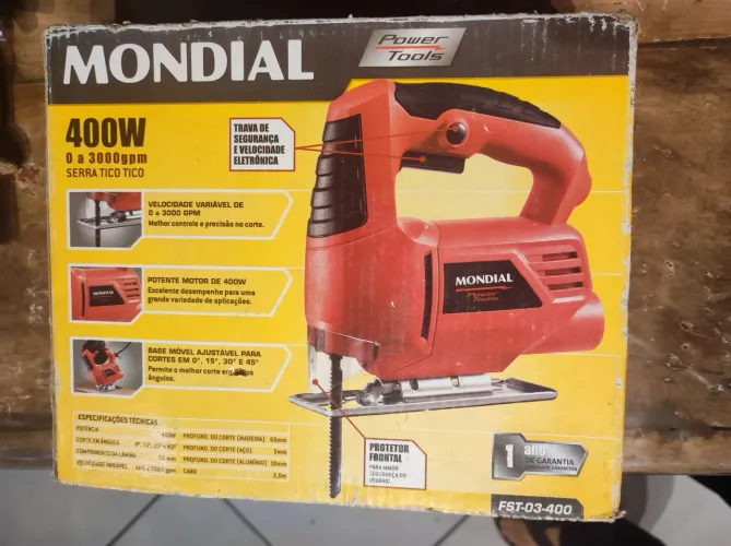 Serra Tico-Tico Mondial FST-03 400W - Estado de Nova