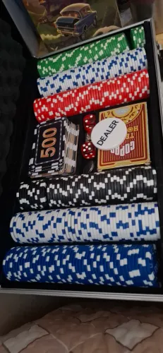Maleta 300 fichas de Poker Numeradas 12g