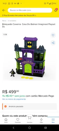Caverna do Batman Imaginext