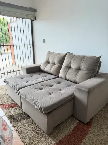 Sofá retrátil higienizado