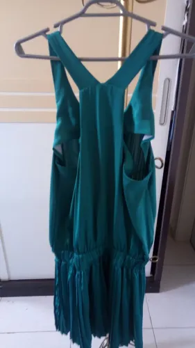 Vestido de Cetim Verde