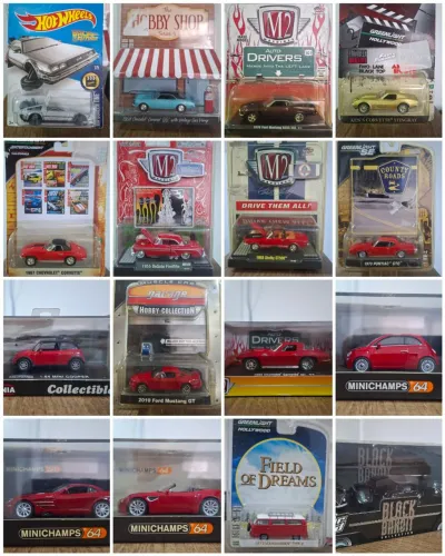Pacotão miniaturas 1:64 (hotwheels, m2 machines, greenlight, minichamps)