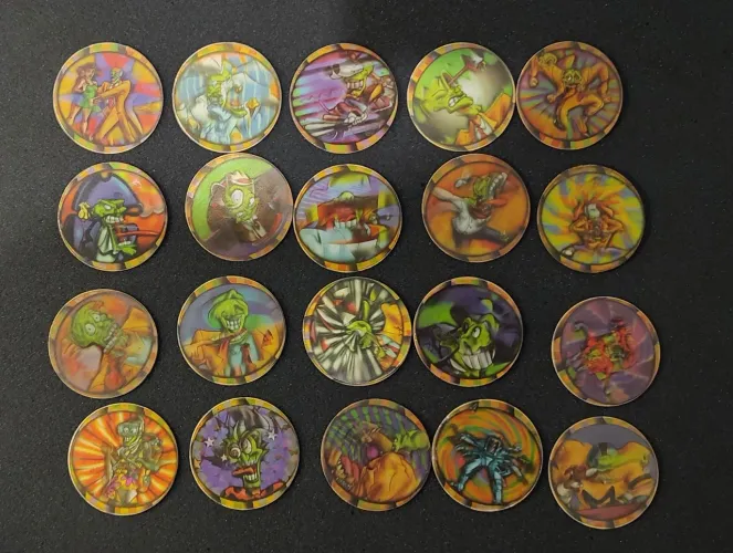 Coleçao completa gigan tazos  maskara - Elma chips 