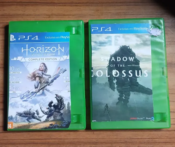 Jogos PS4: Horizon Complete Edition + Shadow Of The Colossus (Originais)