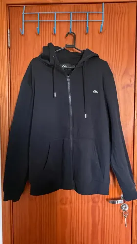 Moletom quiksilver aber embroidery preto