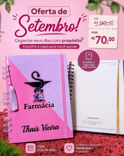 Agenda Personalizada com versículos bíblicos 