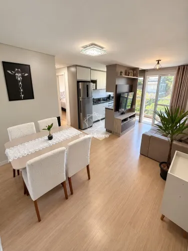 Apartamento Mobiliado com 2 Dormitórios, Sacada com Churrasqueira e Garagem