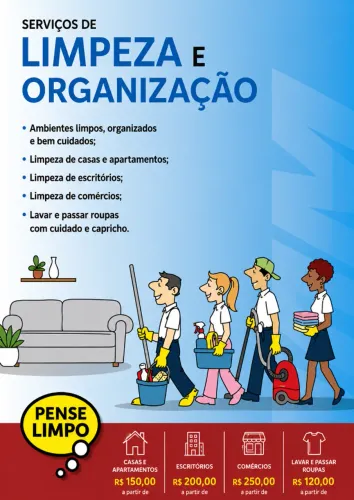 Faxineiro Masculino em São Paulo e Curitiba - Diárias a partir de R$180