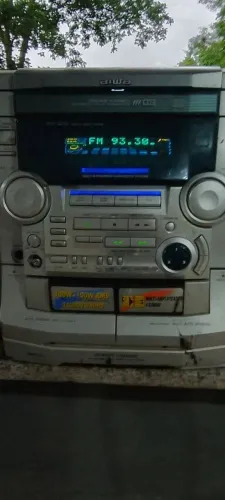 Mini system Aiwa nsx sz51 relíquia som melhor partybox torre JBL Philco antigo polyvox jvc