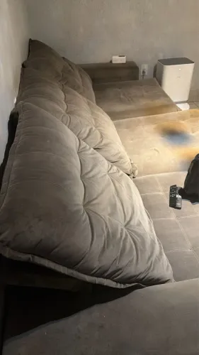Sofá cama 3 m cinza