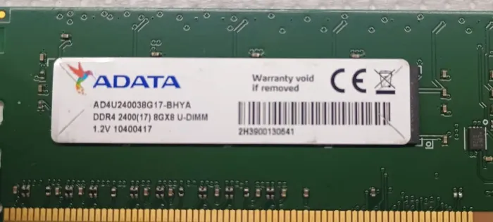MEMÓRIA RAM 8GB DDR4 2400MHz - ADATA | ALTA PERFORMANCE!
