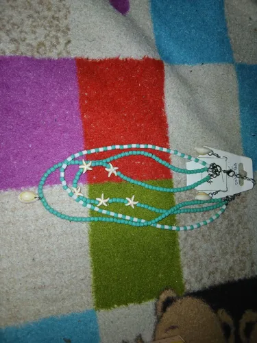 Conjunto novo de praia colar e brincos 40 reias
