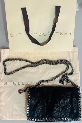 Bolsa Original Stella McCartney Falabella Preta + Dust Bag