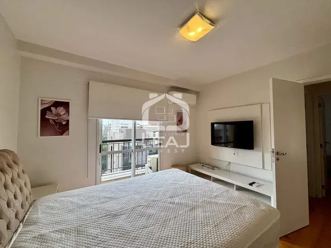 Apartamento mobiliado para locação de 47m² na Vila Nova Conceição com 2 quarto e 1 vaga de