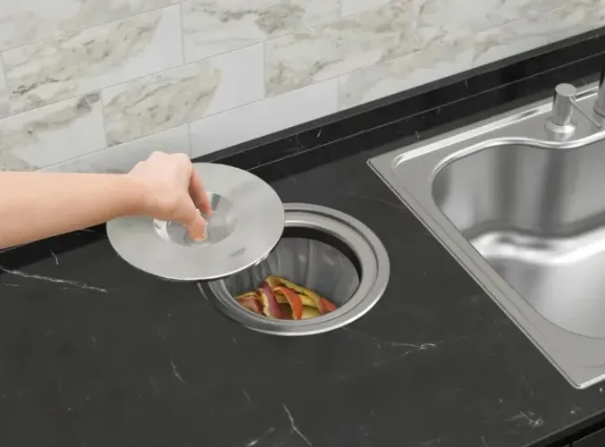 Lixeira (Nova na Caixa) Clean De Embutir 5l Redonda Aço Inox Tramontina