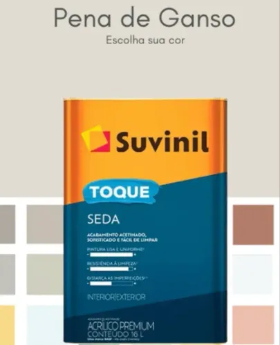 Galão tinta suvinil toque de seda 