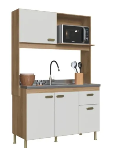 Cozinha compacta sem a pia