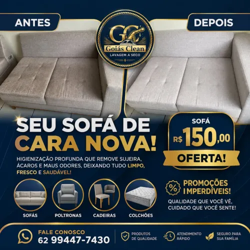 Limpeza de sofá / Lavagem a Seco