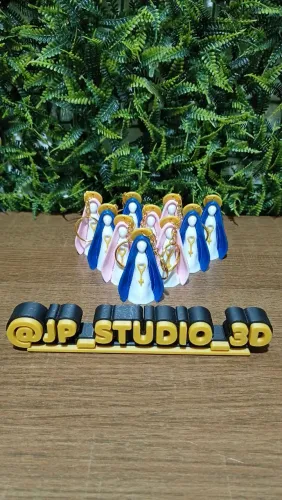Kit com 10 chaveiros de Nossa Senhora Aparecida