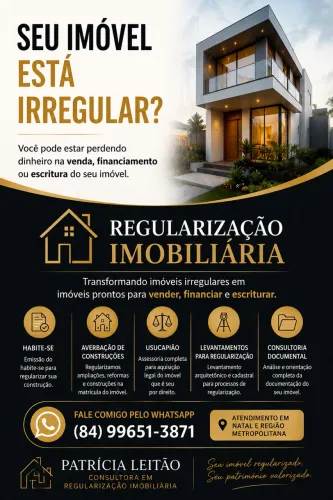 REGULARIZAÇÃO DE IMÓVEIS | HABITE-SE | USUCAPIÃO | AVERBAÇÃO