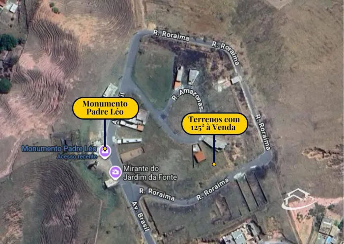 Terrenos próximo ao Monumento Padre Léo em Cachoeira Paulista-SP à Venda