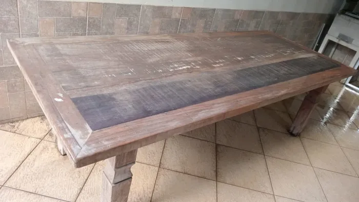 Mesa área gourmet madeira de lei